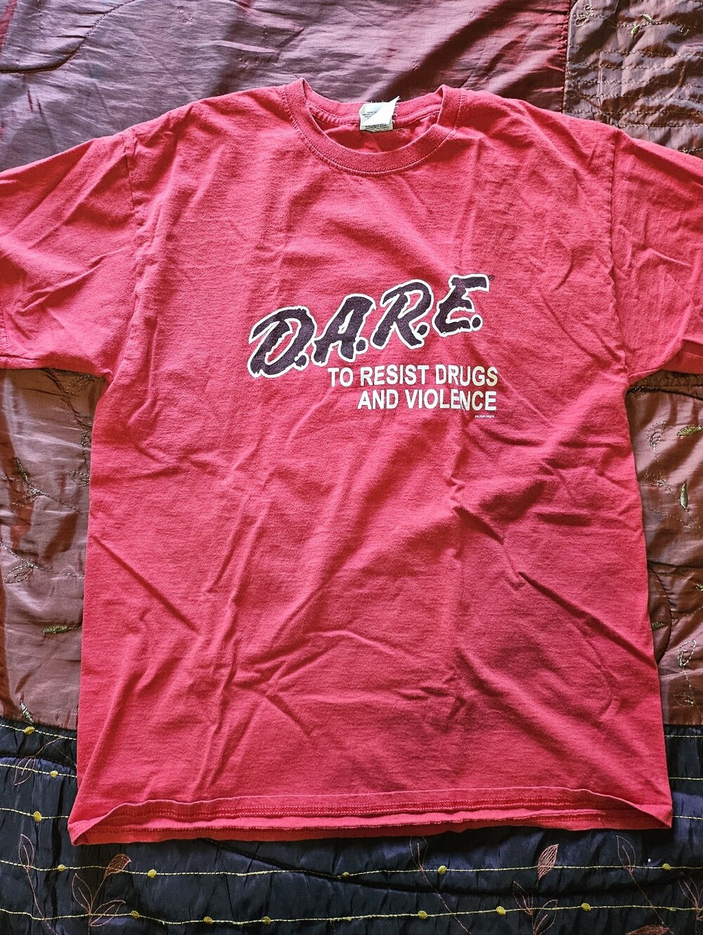 D.A.R.E. Red Graphic Tee L